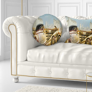 Futuristic Sofa Wayfair Abstract Futuristic Machine Throw Pillow