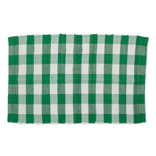 Buffalo Plaid Rug Wayfair Weinert Buffalo Check Rag Cotton Shamrock Green Area Rug