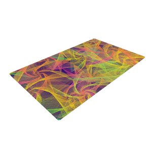 Danny Ivan Blend Everywhere Abstract Yellow Area Rug