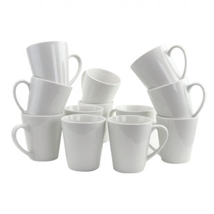 12 Ounce Coffee Mugs Wayfair Pascal Coffee Mug Set Of 12