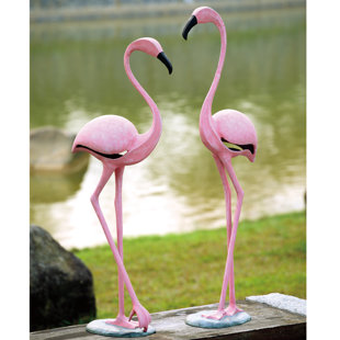 Pink Flamingo Lawn Ornament Wayfair Flamingo Pair Statue