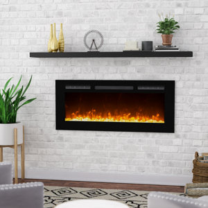 DeMotte Wall Mounted Electric Fireplace