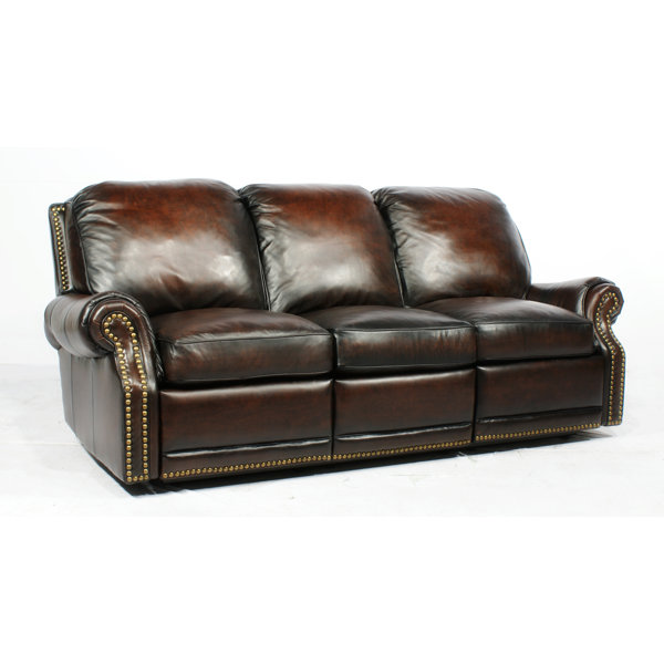Barcalounger Premier Ll Leather Reclining Sofa Reviews Wayfair