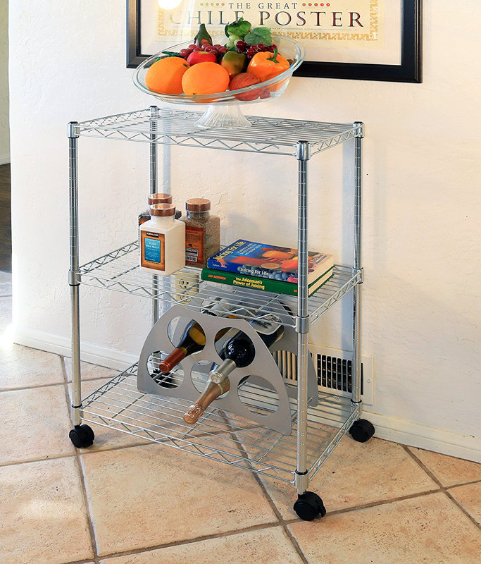 Wayfair Basics™ Wayfair Basics 3 Shelf Wire Shelving Unit & Reviews