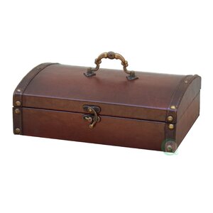 Barnaby Small Vintage Style Leather Treasure Chest