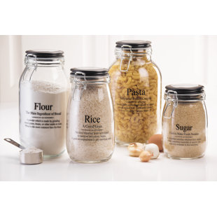Webster Hermetic Preserving 4 Piece Kitchen Canister Set Webster Hermetic Preserving 4 Piece Kitchen Canister Set