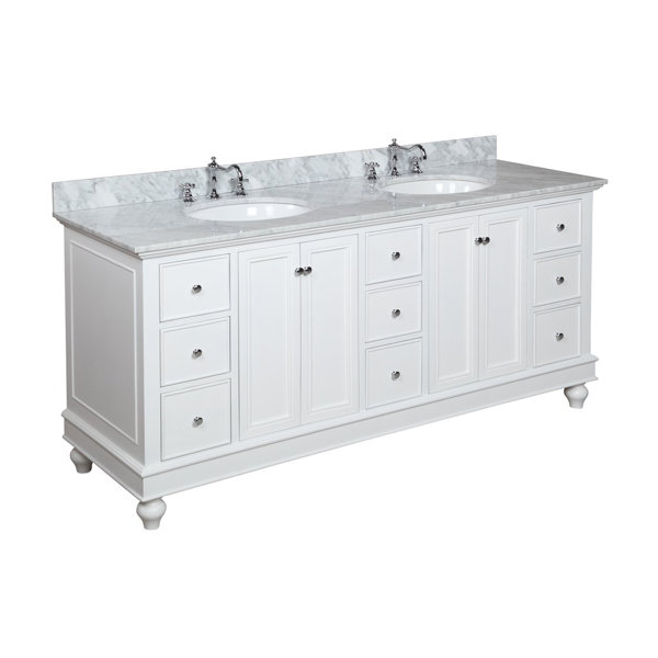 KBC Bella 72" Double Bathroom Vanity & Reviews Wayfair