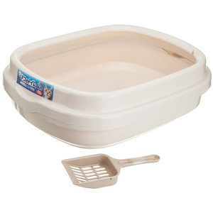 Open Top Cat Litter Box with Scoop