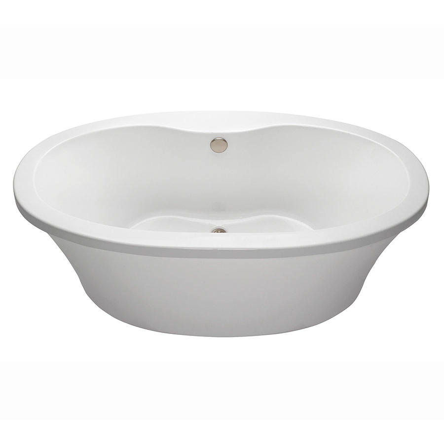Reliance Whirlpools Center Drain Freestanding 66" x 36.75" Soaking Tub
