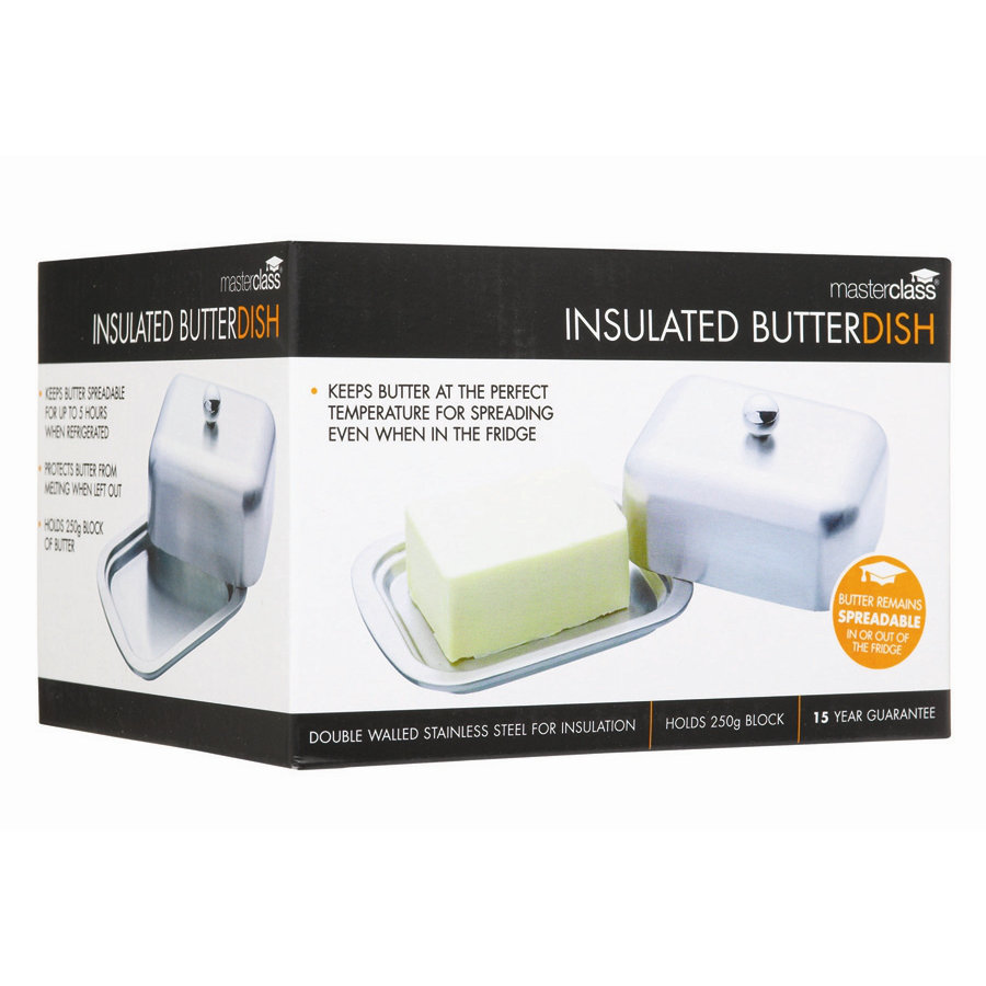 Kitchen Craft Master Class Deep Double Walled Insulated Covered Butter