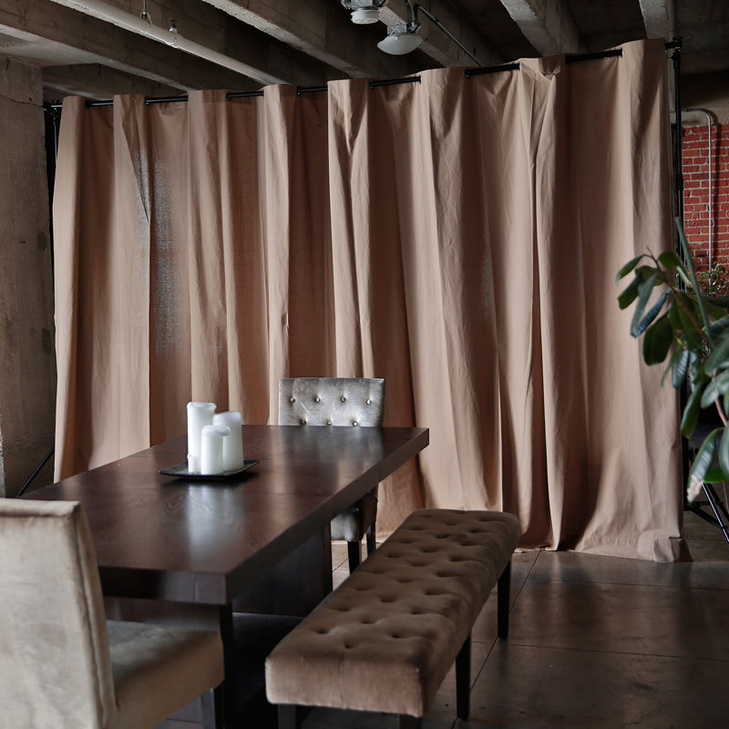 RoomDividersNow Muslin Freestanding Room Divider Kit & Reviews Wayfair