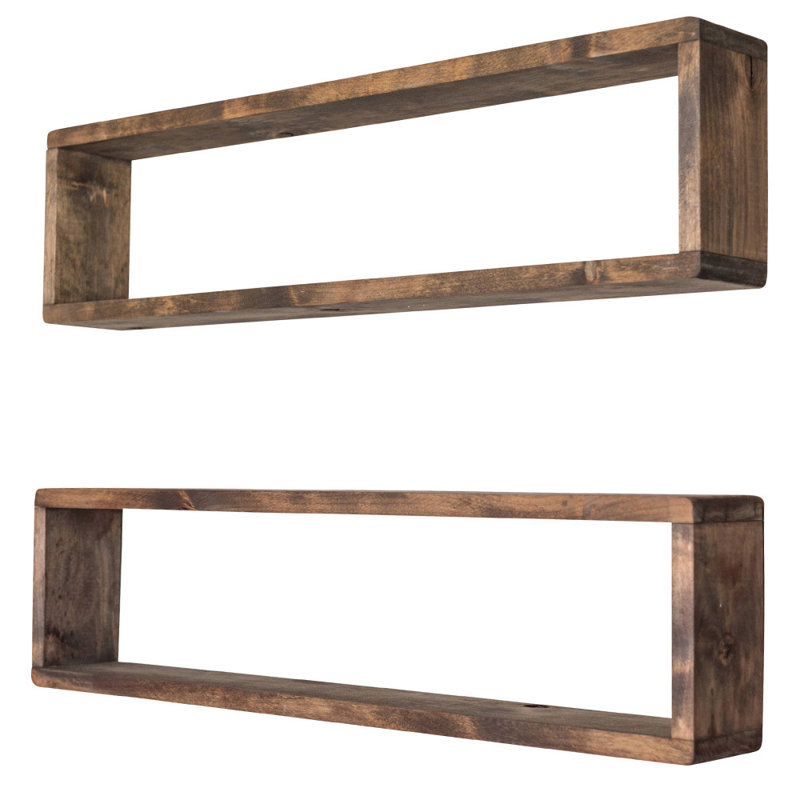 Three Posts Hampden Stackable Long Box Wall Shelf Reviews Wayfair Hampden Stackable Long Box Wall Shelf