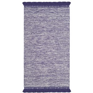 Zyra Hand-Woven Purple/Gray Area Rug