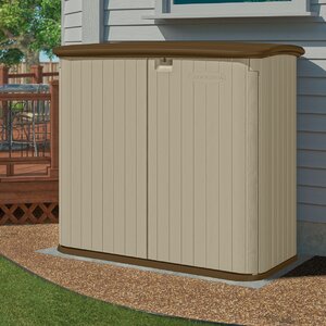 4 ft. 8 in. W x 2 ft. 8 in. D Plastic Horizontal Garbage Shed