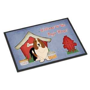 Dog House Basset Hound Doormat