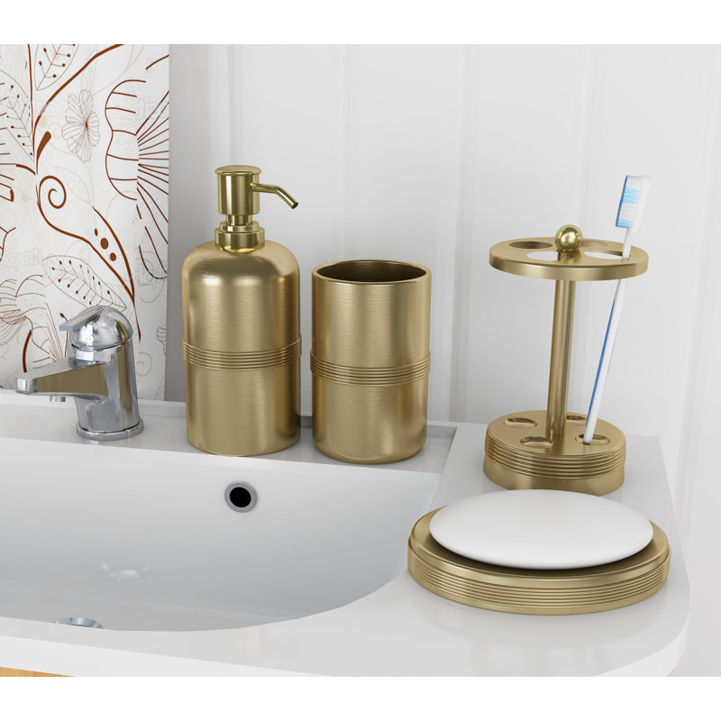 Wester 4 Piece Bathroom Accessory Set Reviews Joss Main Wester 4 Piece Bathroom Accessory Set