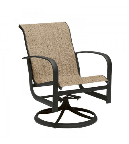 Woodard Fremont Sling Rocker Swivel Patio Dining Chair Wayfair