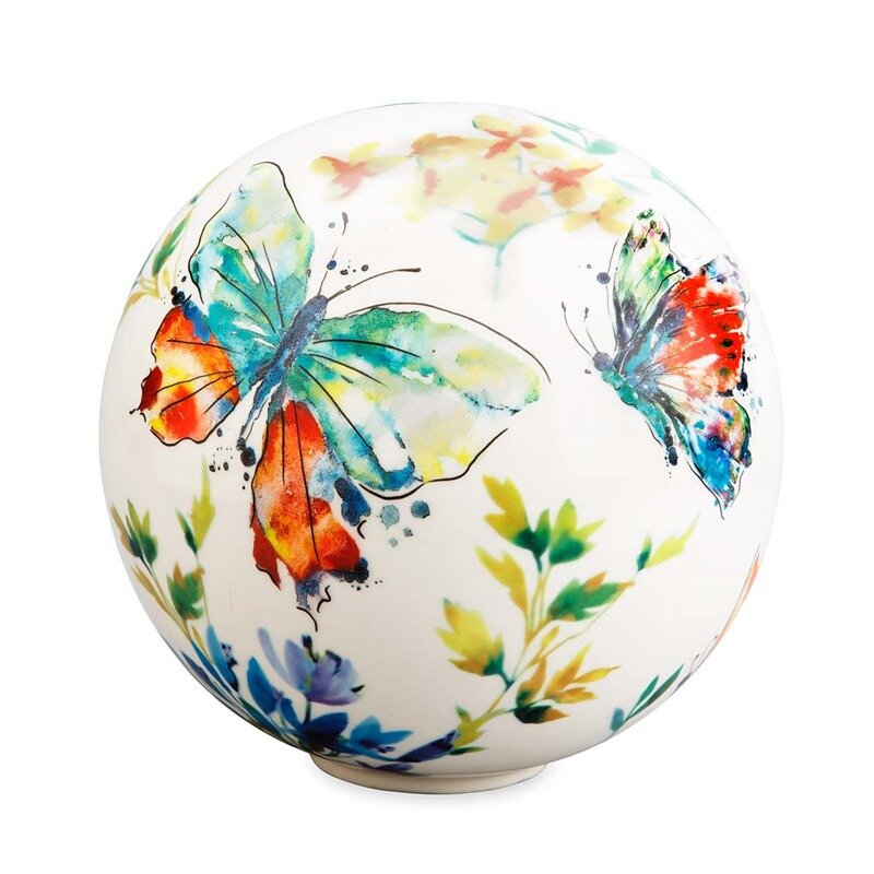 Wind & Weather Butterflies Garden Globe & Reviews | Wayfair