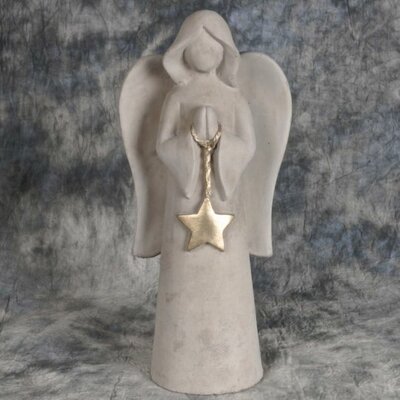 Outdoor Concrete Angel Statue | Wayfair