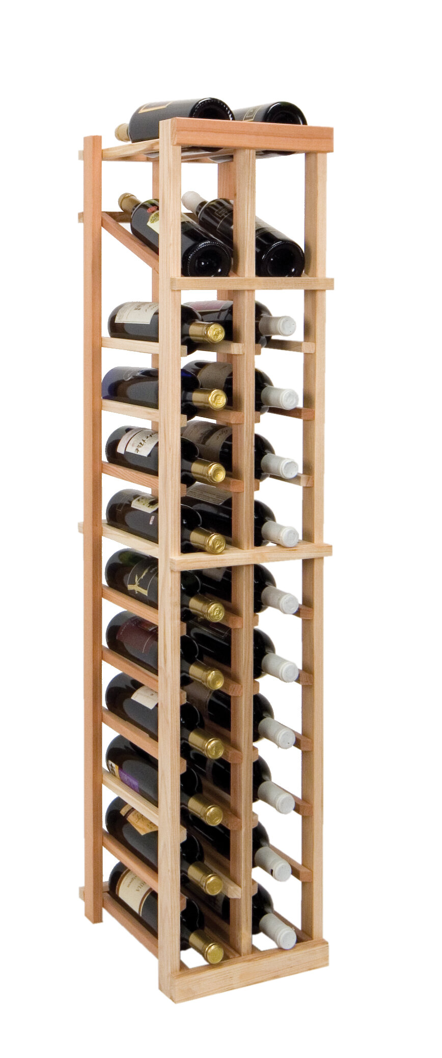 Wine Cellar Vintner Series 24 Bottle Floor Wine Rack Reviews Wayfair   Vintner Series 24 Bottle Floor Wine Rack 