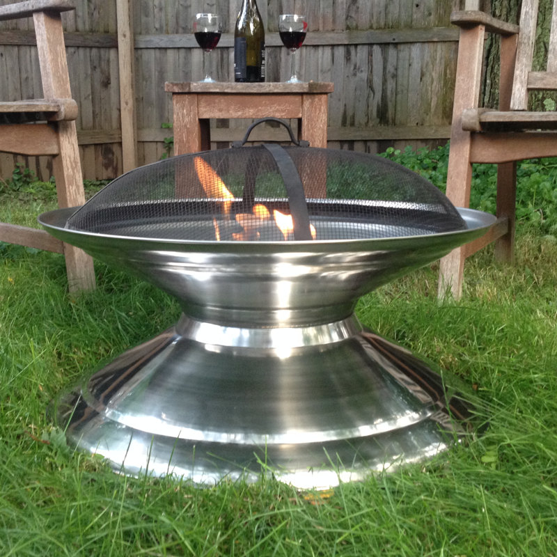 Pomegranate Solutions Stainless Steel Wood Burning Fire ...