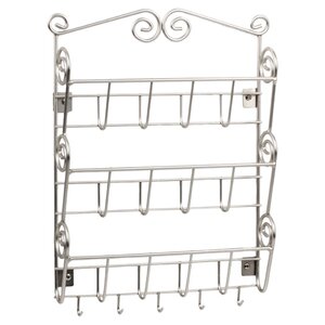 Jessica Wall Mount Letter Holder in Satin Nickel