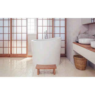 Anese Soaking Tub Wayfair True Ofuro Mini 43 X Freestanding Soaking Bathtub