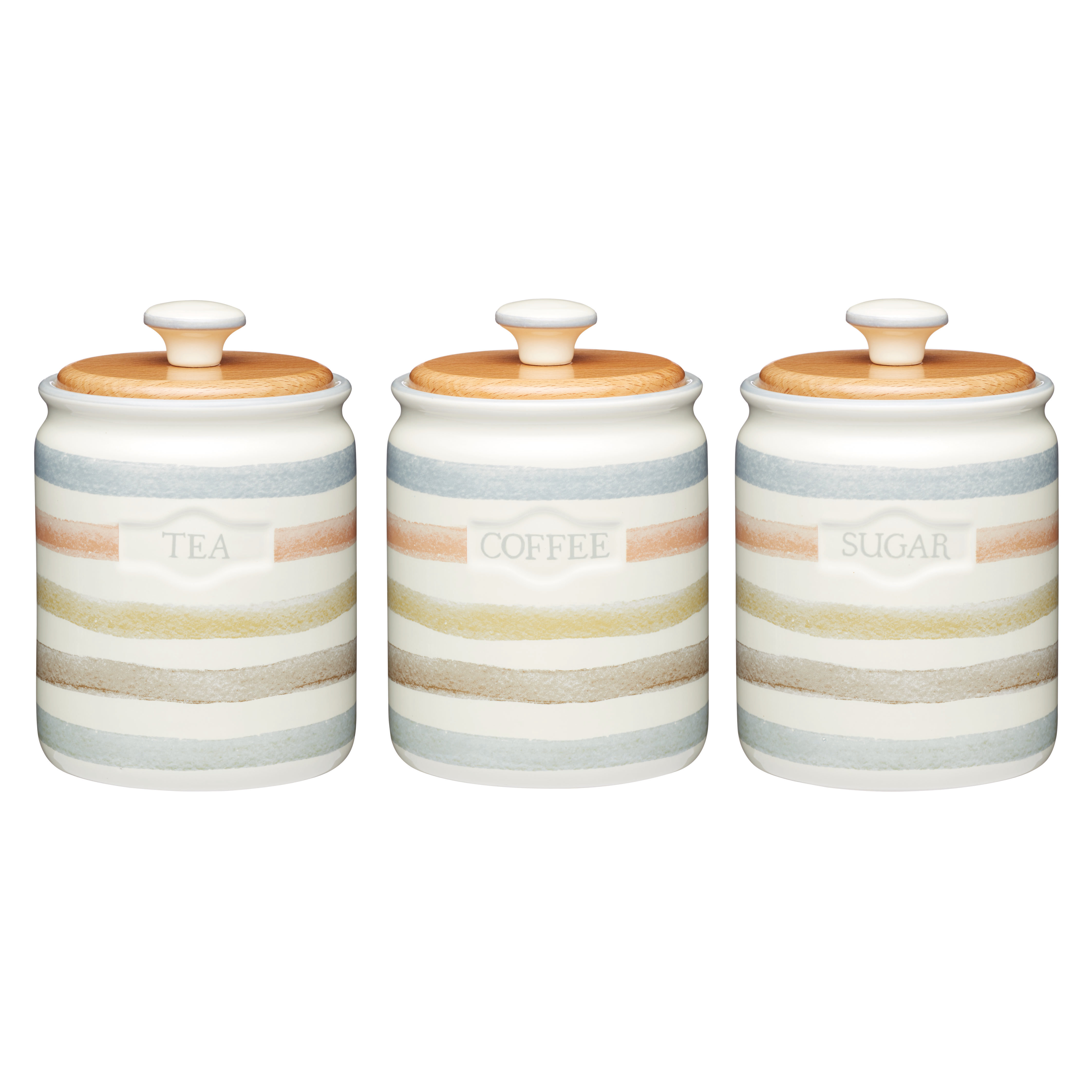 Set Of 3 Tea Coffee Sugar Kitchen Storage Canisters Jars Pots Gl Set Of 3 Tea Coffee Sugar Kitchen Storage Canisters Jars Pots Gl Fronted Stainless