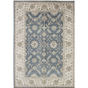 One-of-a-Kind Royal Ushak Handmade Gray / Ivory Area Rug