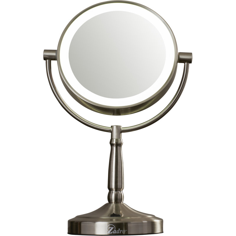 Alcott Hill Mcelvain Cordless Dual Sided Led Lighted Makeup Shaving