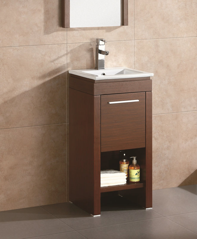 16 Bathroom Vanity fine fixtures modena 16" single bathroom vanity set & reviews 16 Bathroom Vanity fine fixtures modena 16" single bathroom vanity set & reviews