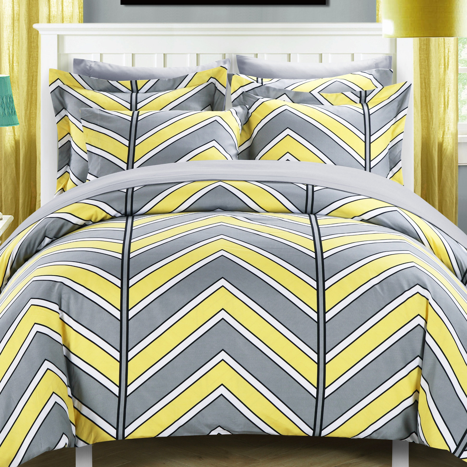 Chic Home Piper Reversible Duvet Cover Set & Reviews Wayfair