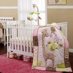 Giraffe Crib Bedding Wayfair Jungle 4 Piece Crib Bedding Set