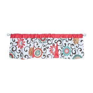 Pom Pom Play Floral Curtain Valance