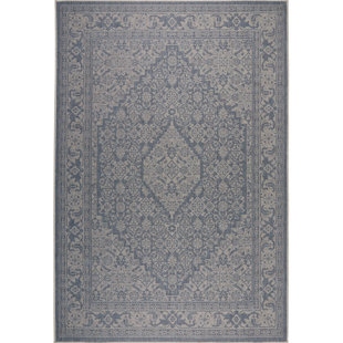 Blue Persian Rug Wayfair Persian Blue Beige Indoor Outdoor Area Rug