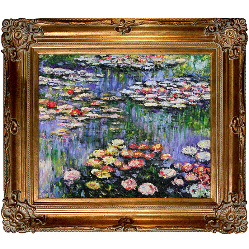 Tori Home Water Lilies by Claude Monet Framed Painting ...