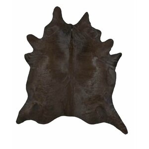 Dyed Brazilian Cowhide Chocolate Area Rug