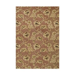 De Ayllon Hand-Tufted Chocolate Brown Area Rug