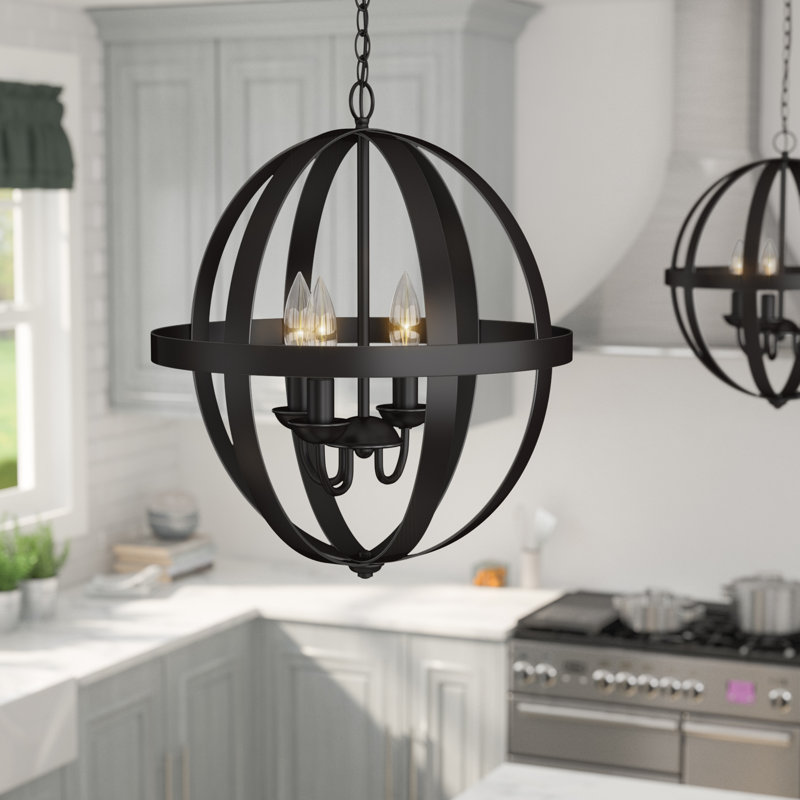 Laurel Foundry Modern Farmhouse La Barge 3 Light Globe Chandelier La Barge 3 Light Globe Chandelier