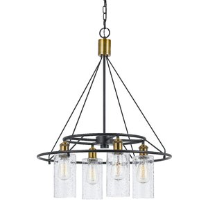 Tisdall 4-Light Shaded Chandelier