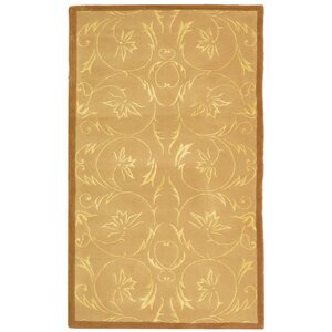 French Tapis Hand-Tufted Beige Area Rug