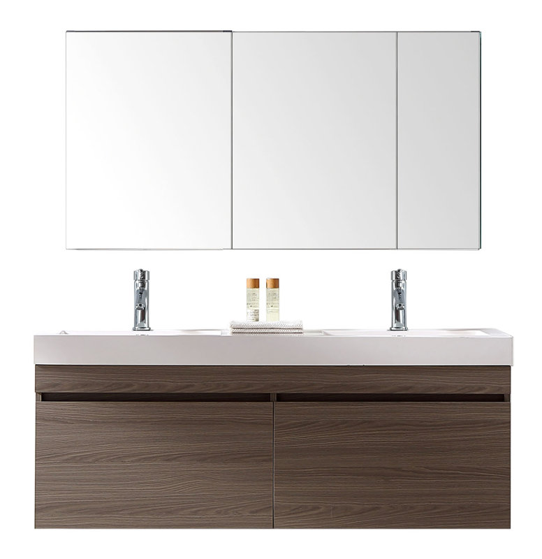 Zuri 55" Double Bathroom Vanity Set & Reviews AllModern