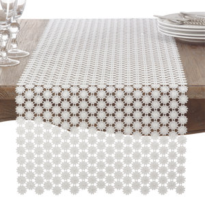 Atlantic Avenue Vintage Floral Lace Crochet Table Runner