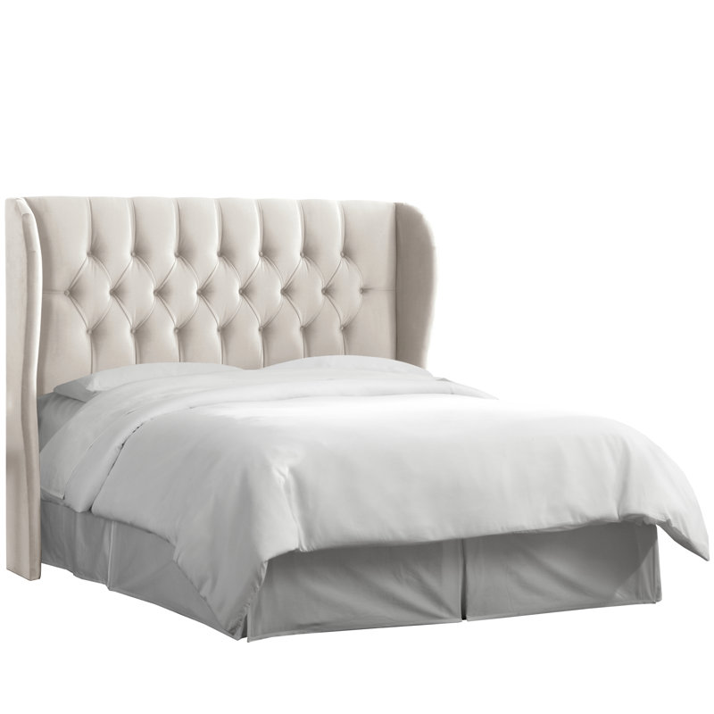 Teston Tufted Linen Upholstered Wingback Headboard & Reviews Joss & Main