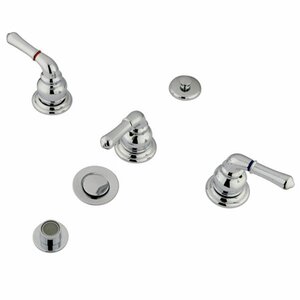 Triple Handle Vertical Spray Bidet Faucet