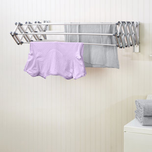 Laundry Room Wall Drying Rack Wayfair Collapsible Wall Drying Rack