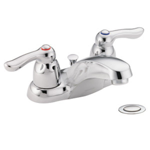 Chateau Two Handle Centerset Low Arc Bathroom Faucet with Optional Pop-Up Drain