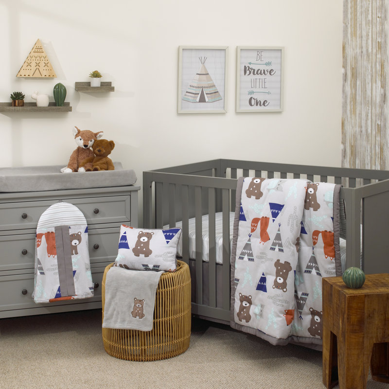 Carter S Dreamer Woodland Animal 8 Piece Crib Bedding Set Wayfair Dreamer Woodland Animal 8 Piece Crib Bedding Set