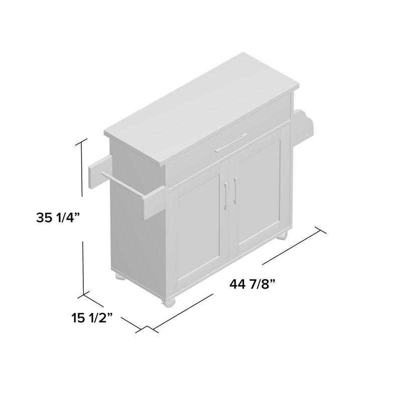 Andover Mills Terrell Kitchen Island & Reviews | Wayfair.ca