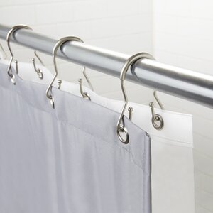 Double Shower Curtain Hooks (Set of 12)